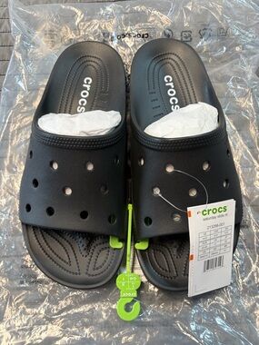 CROCS Black Slide Sandals